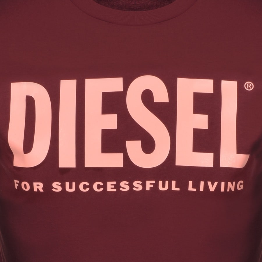 Alternative Image for ProductDiesel T Diego Short Sleeved T Shirt Burgundy3